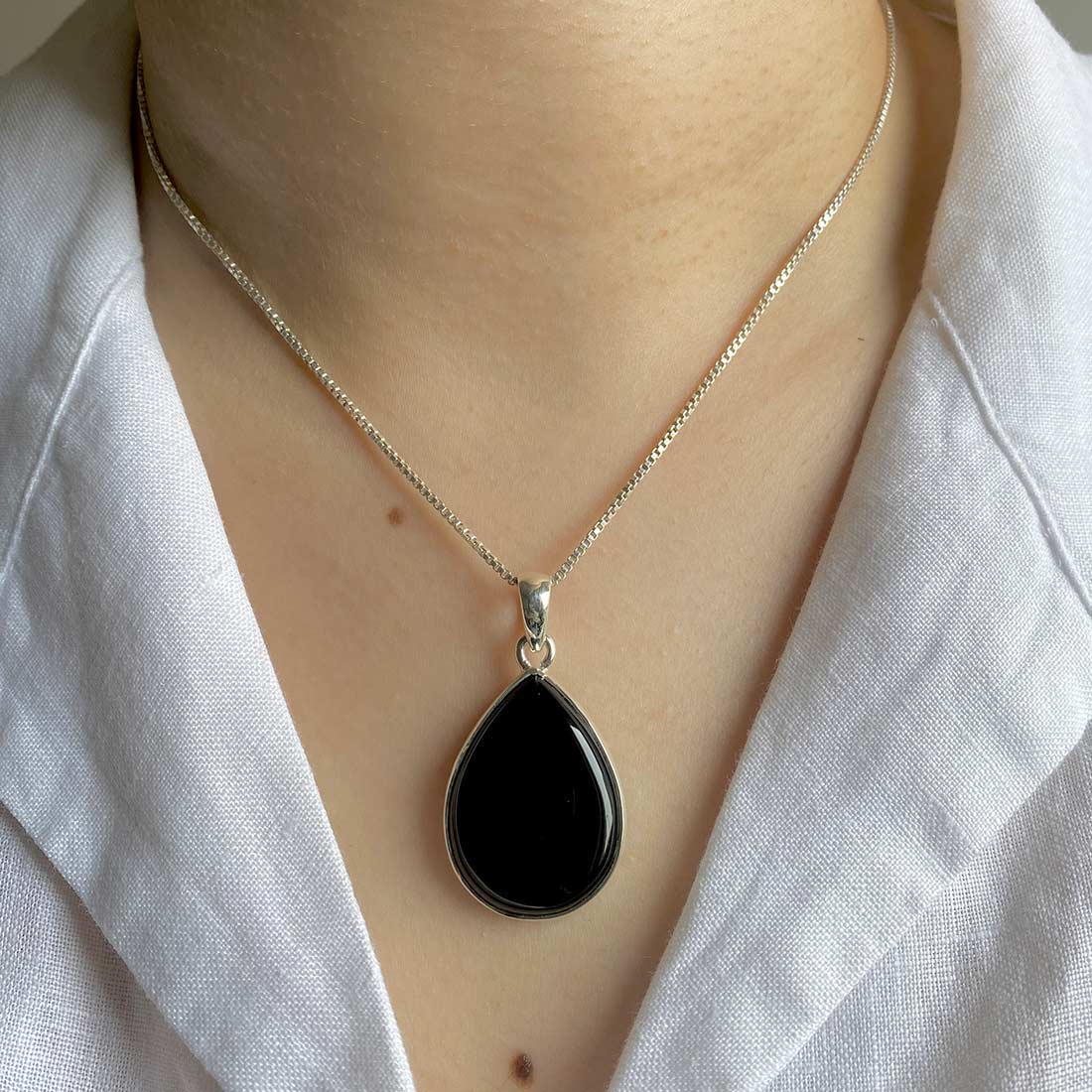 Black Onyx Pendant-(BOX-P-3)