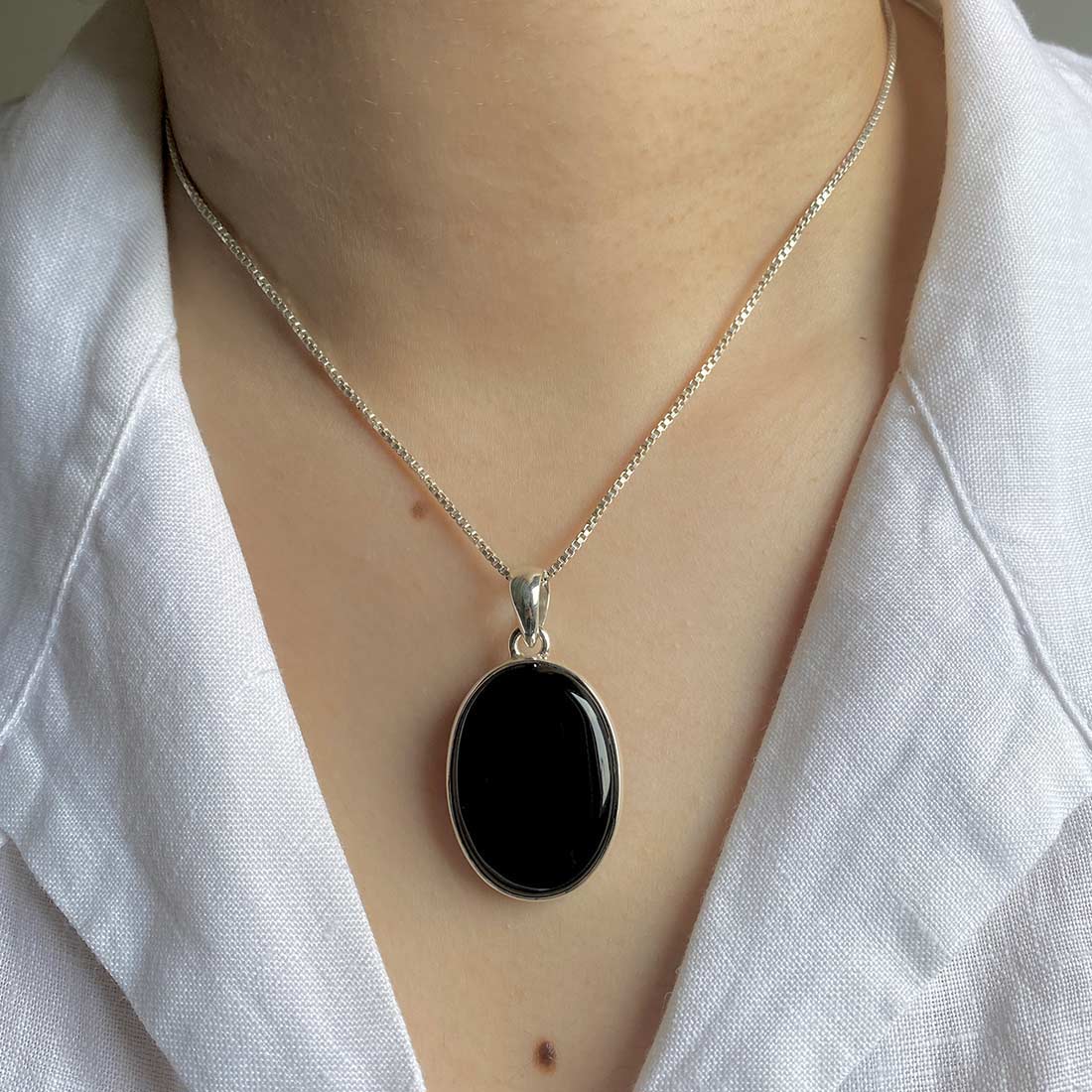 Black Onyx Pendant-(BOX-P-30)