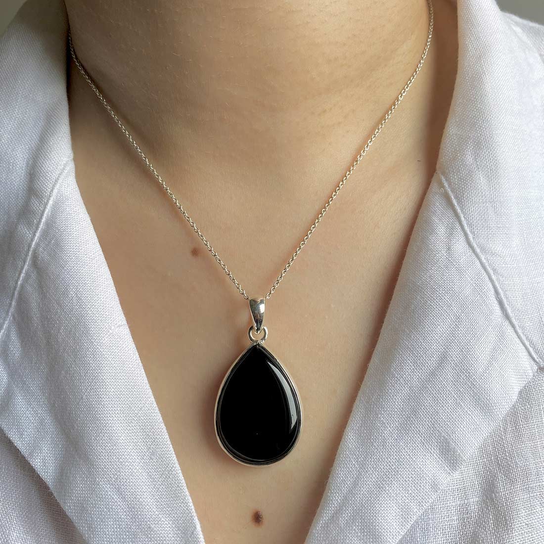 Black Onyx Pendant-(BOX-P-31)