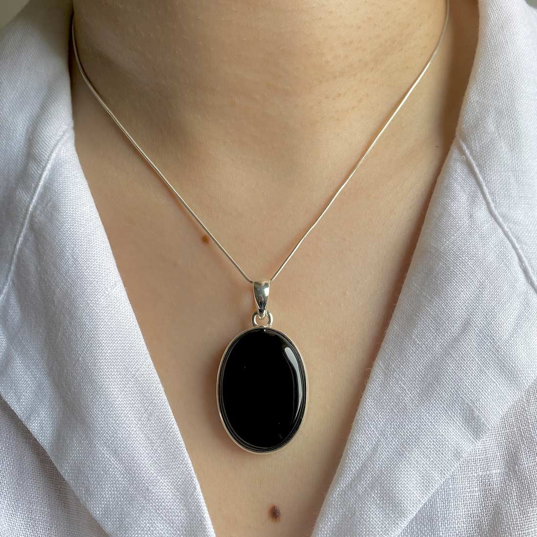 Black Onyx Pendant-(BOX-P-4)