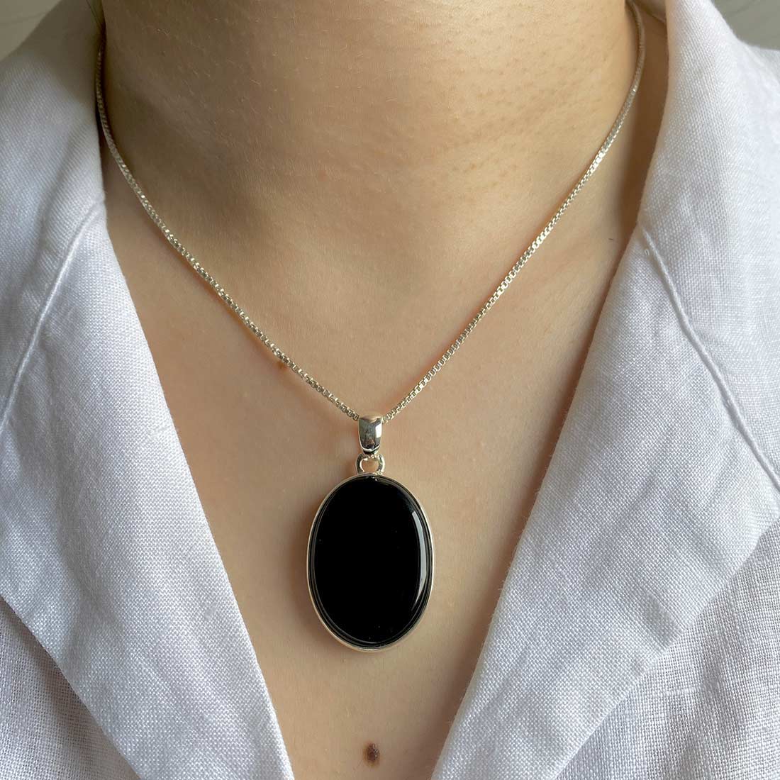 Black Onyx Pendant-(BOX-P-6)