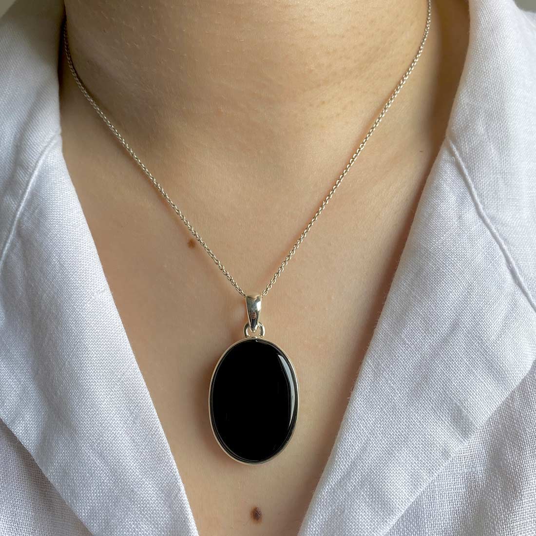 Black Onyx Pendant-(BOX-P-7)