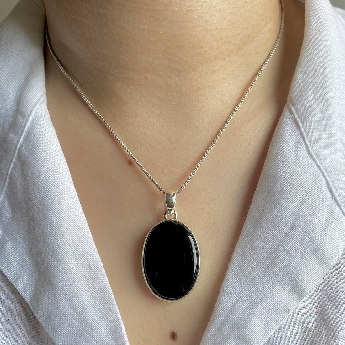 Black Onyx Pendant-(BOX-P-8)