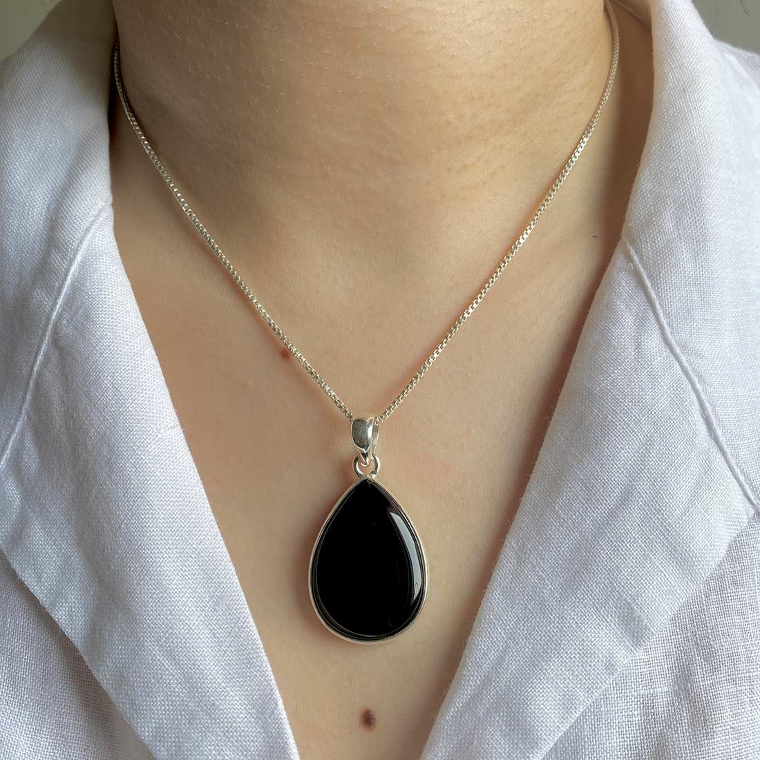 Black Onyx Pendant-(BOX-P-9)