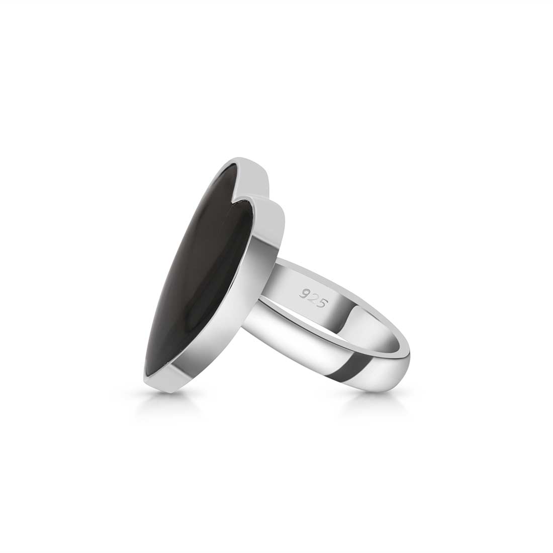 Black Onyx Adjustable Ring-(BOX-R-12)