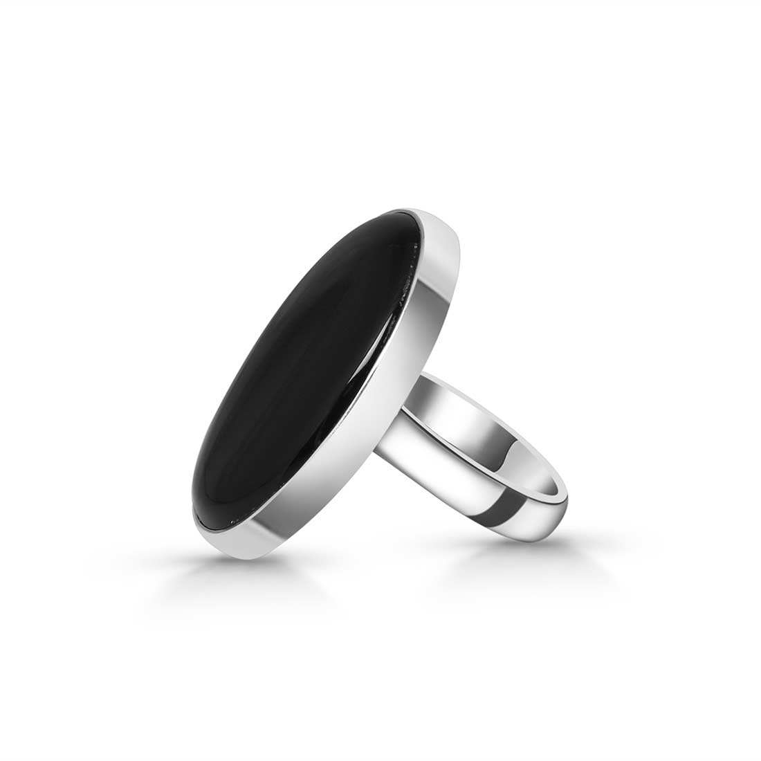 Black Onyx Adjustable Ring-(BOX-R-14)