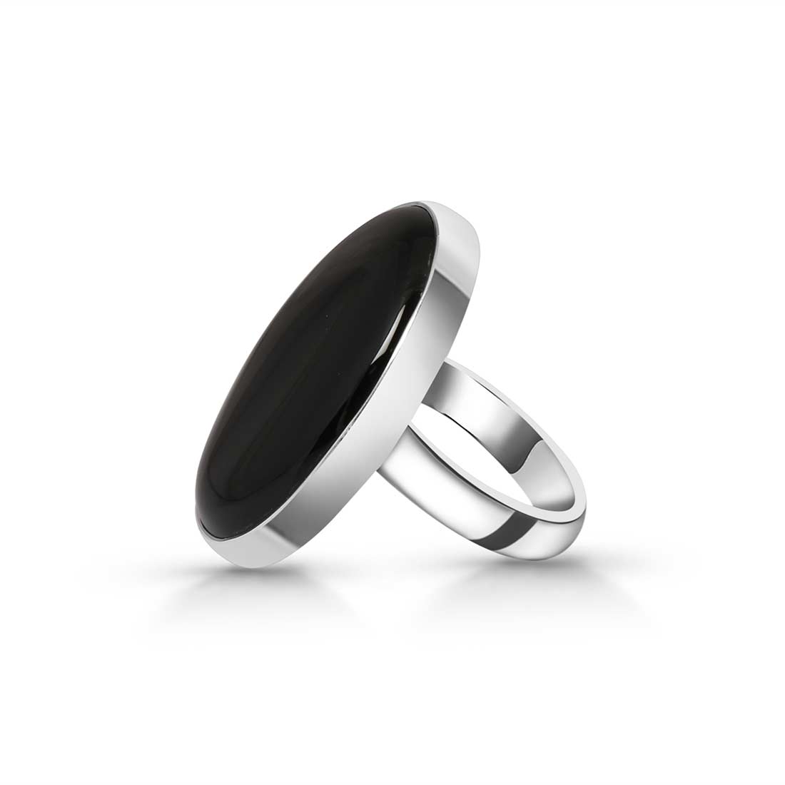 Black Onyx Adjustable Ring-(BOX-R-16)