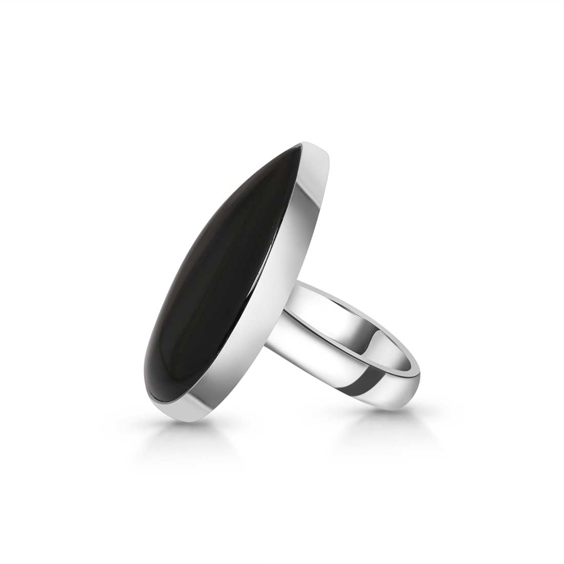 Black Onyx Adjustable Ring-(BOX-R-17)