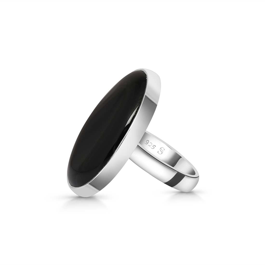 Black Onyx Adjustable Ring-(BOX-R-21)