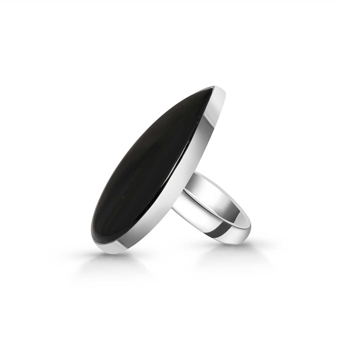 Black Onyx Adjustable Ring-(BOX-R-30)