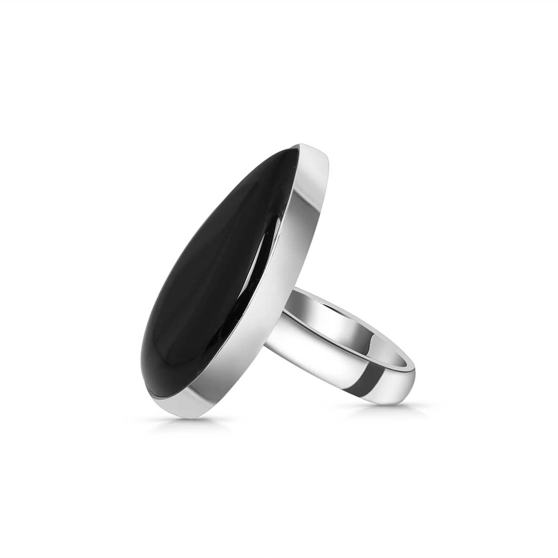 Black Onyx Adjustable Ring-(BOX-R-33)