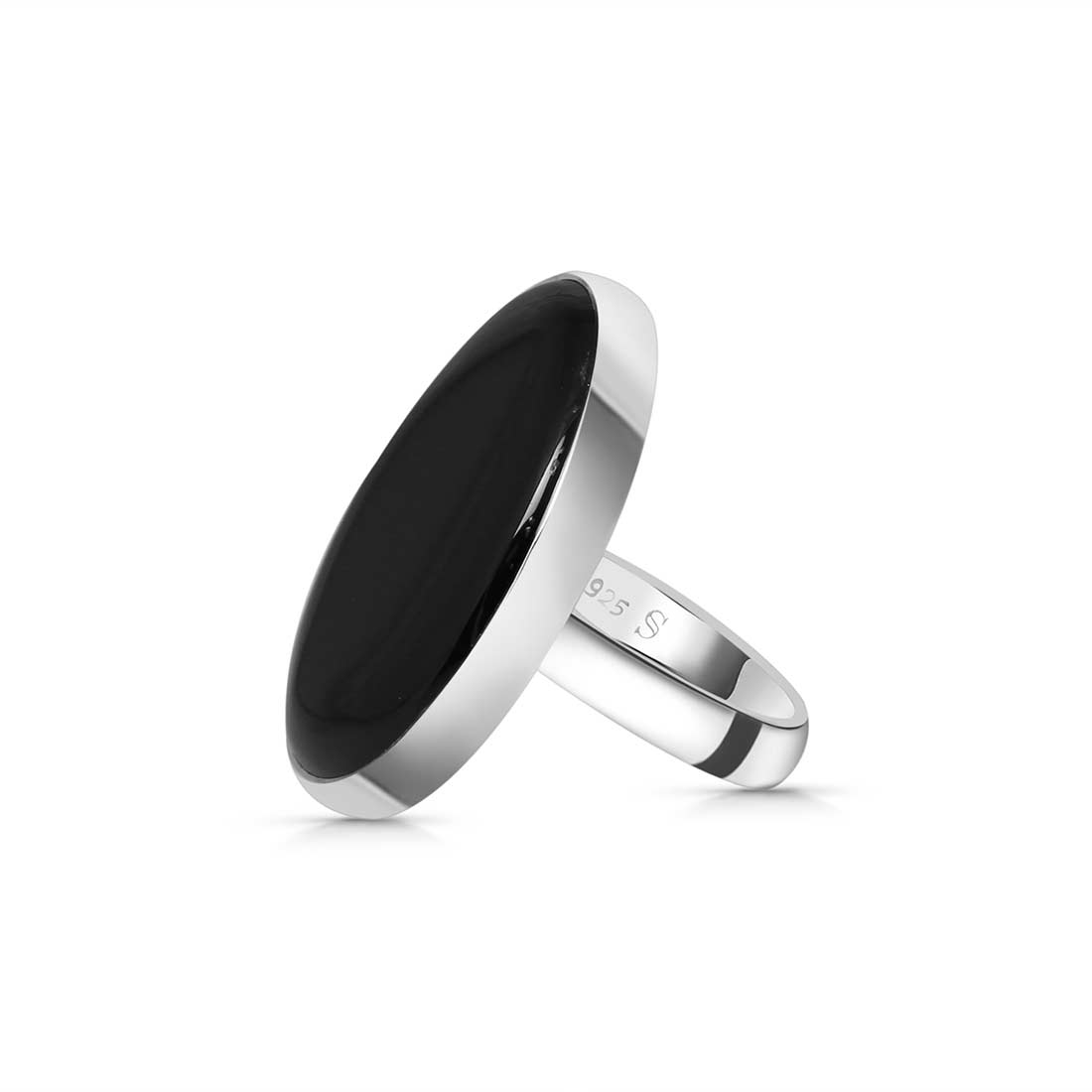 Black Onyx Adjustable Ring-(BOX-R-34)