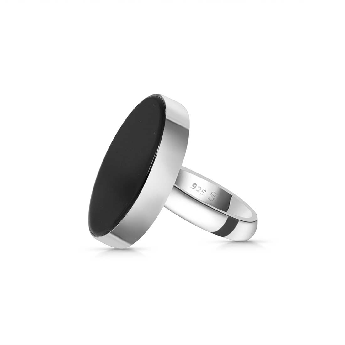 Black Onyx Adjustable Ring-(BOX-R-35)