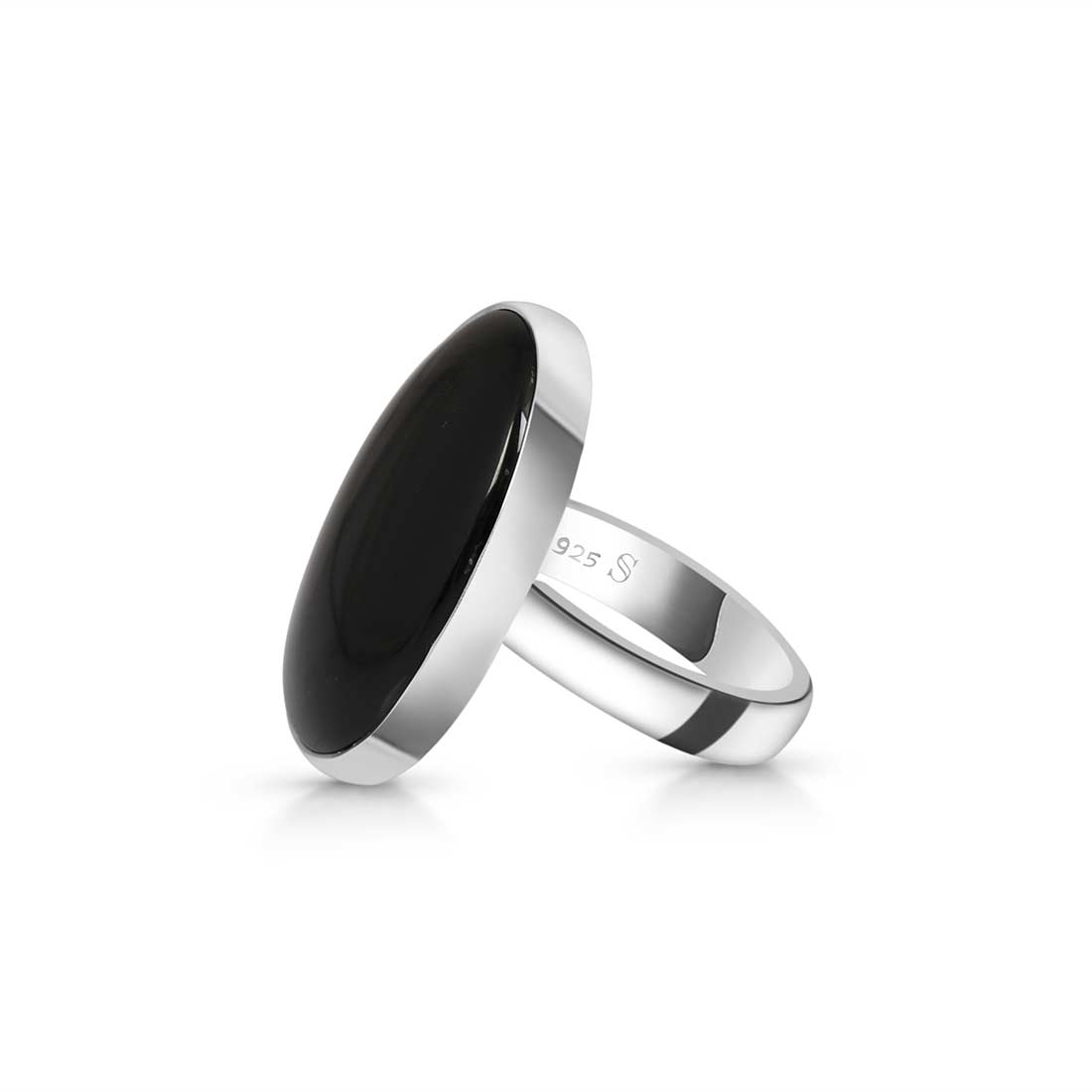 Black Onyx Adjustable Ring-(BOX-R-6)