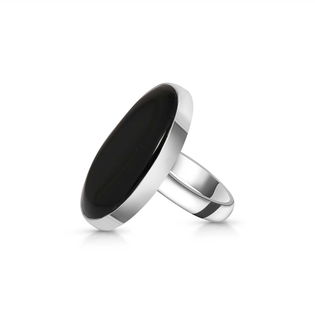 Black Onyx Adjustable Ring-(BOX-R-7)