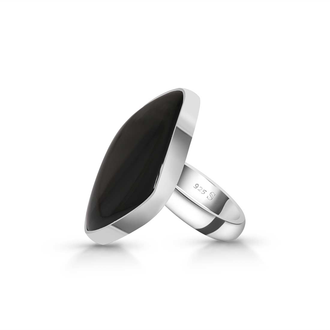 Black Onyx Adjustable Ring-(BOX-R-8)