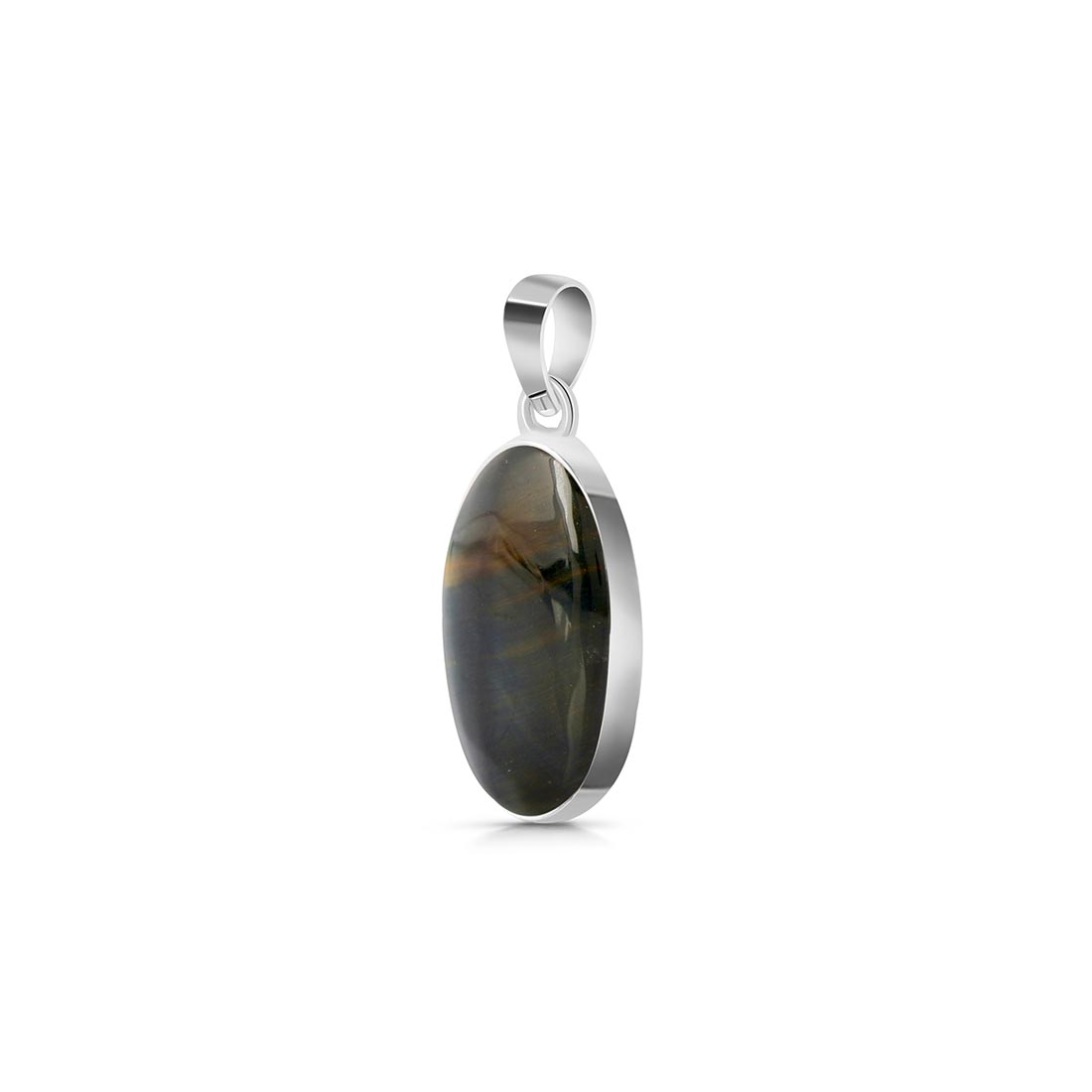 Blue Tiger Eye Pendant-(BTE-P-14.)