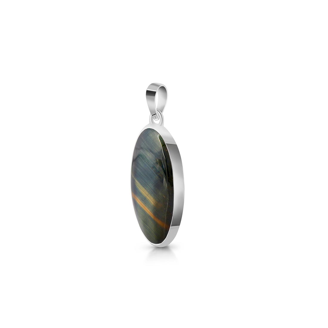 Blue Tiger Eye Pendant-(BTE-P-15.)