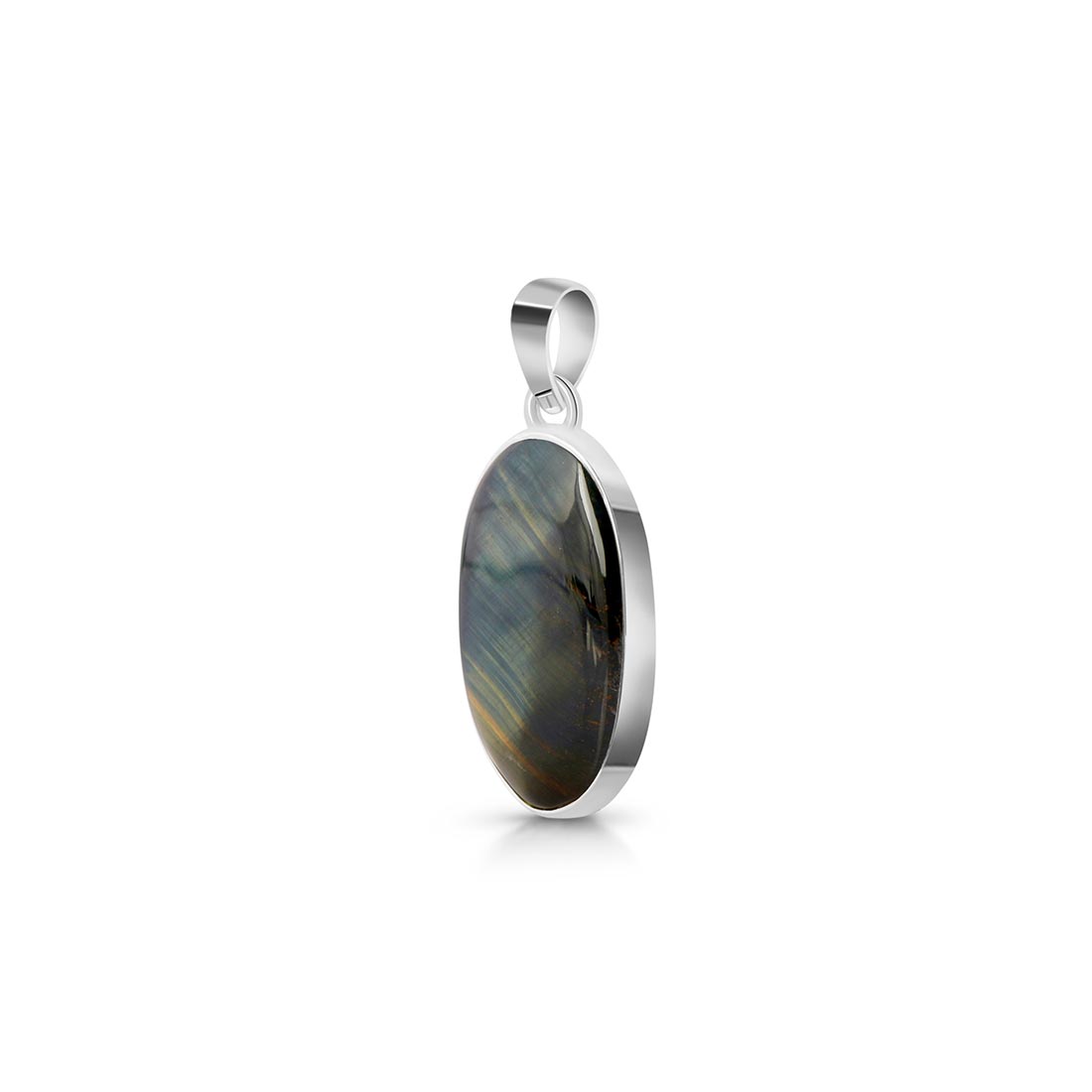 Blue Tiger Eye Pendant-(BTE-P-3.)