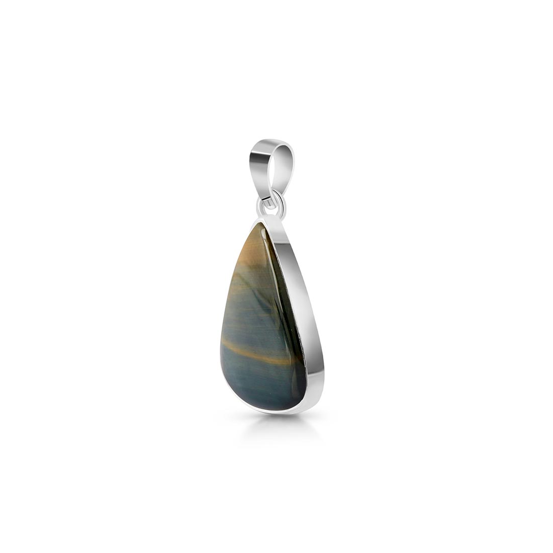 Blue Tiger Eye Pendant-(BTE-P-7.)