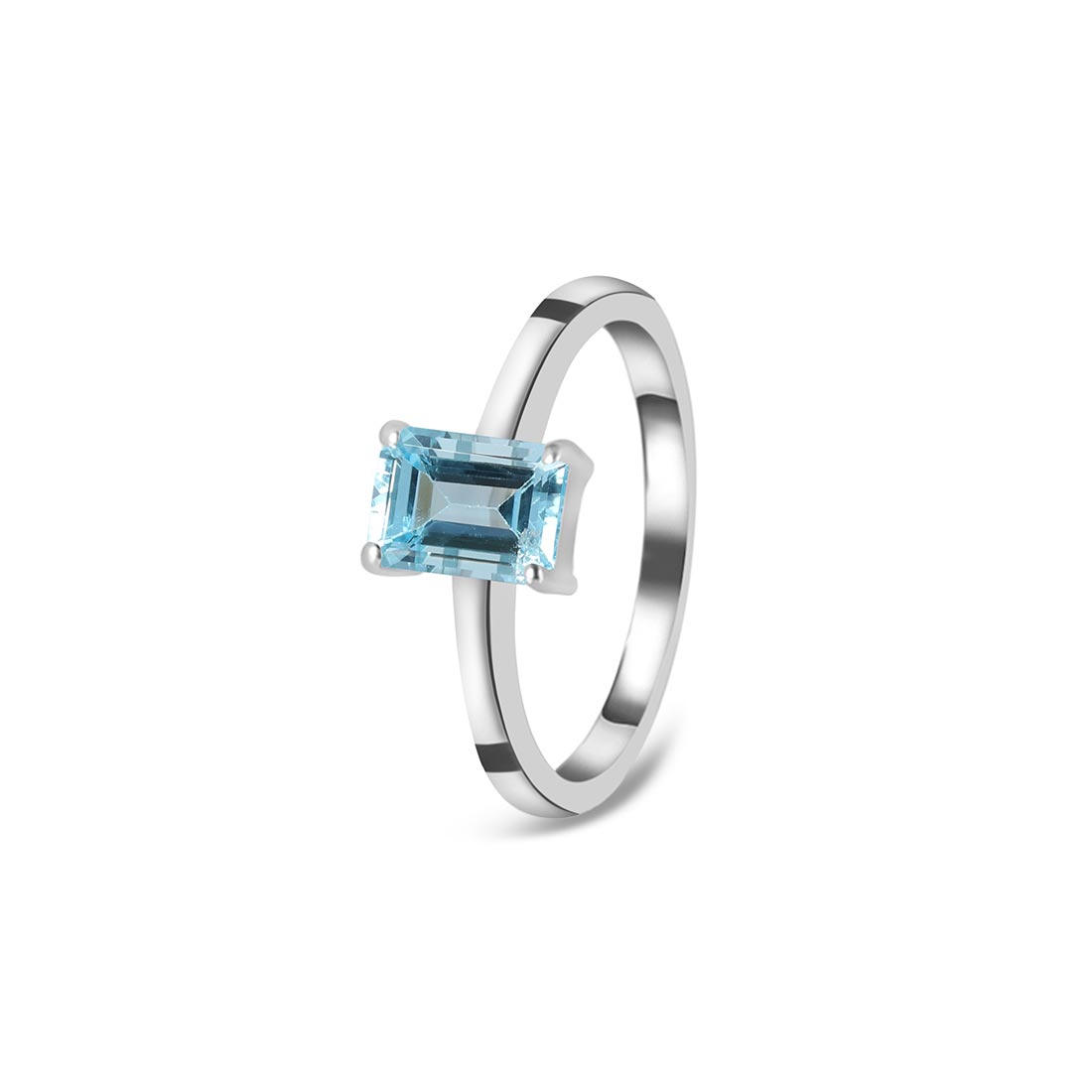 Blue Topaz Ring-(BTZ-SR-241.)