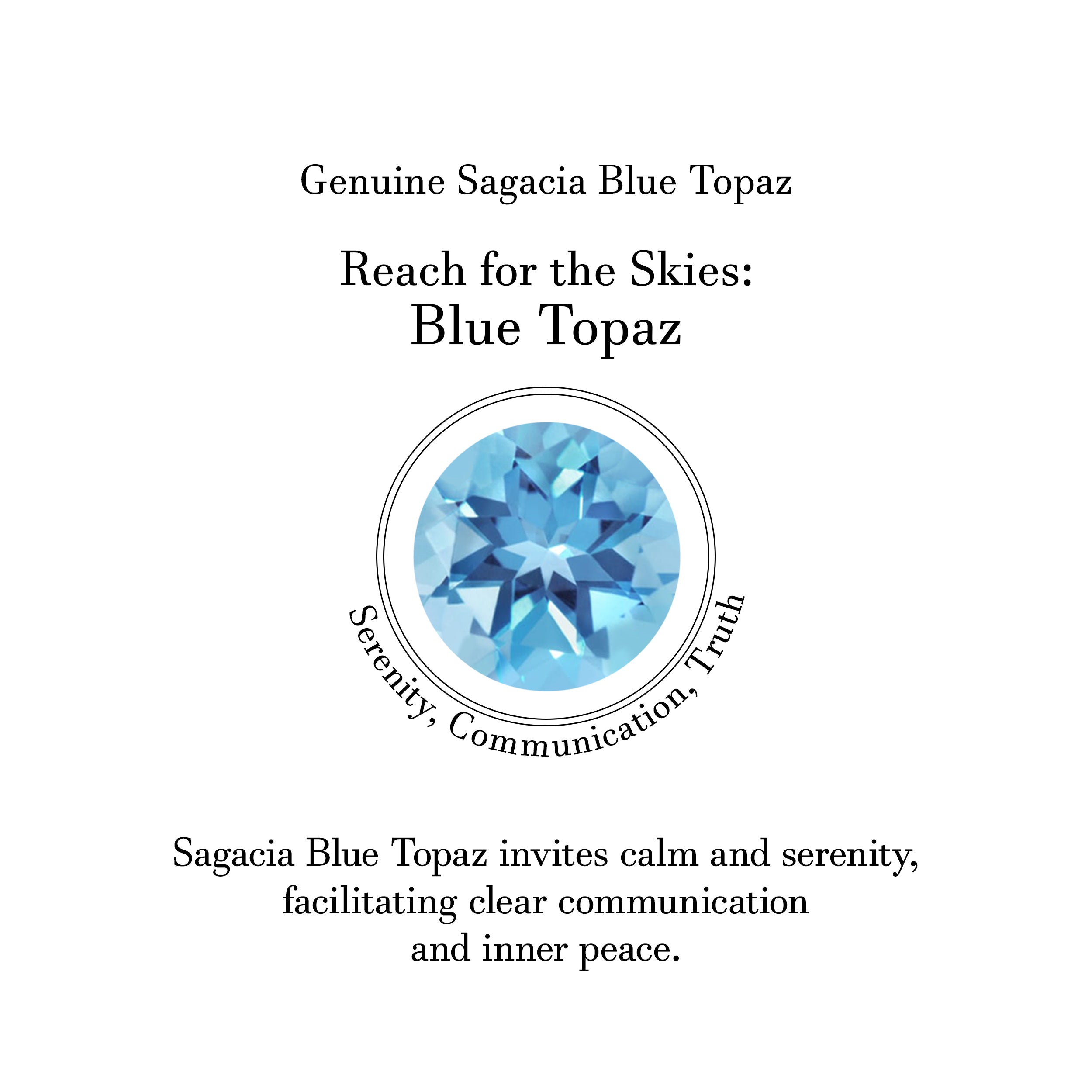 Blue Topaz Pendant-(BTZ-SP-956.)
