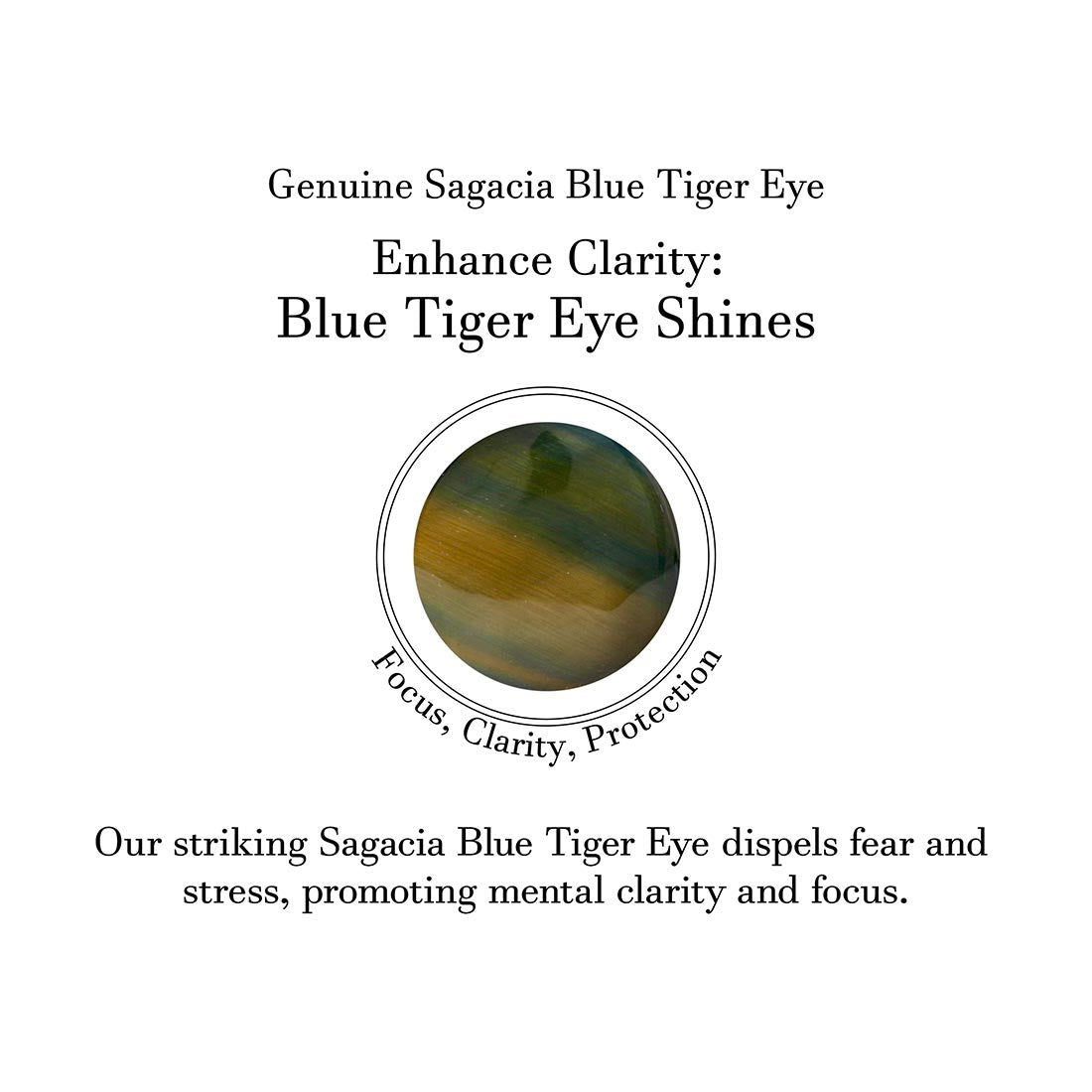 Blue Tiger Eye Pendant-(BTE-P-1.)