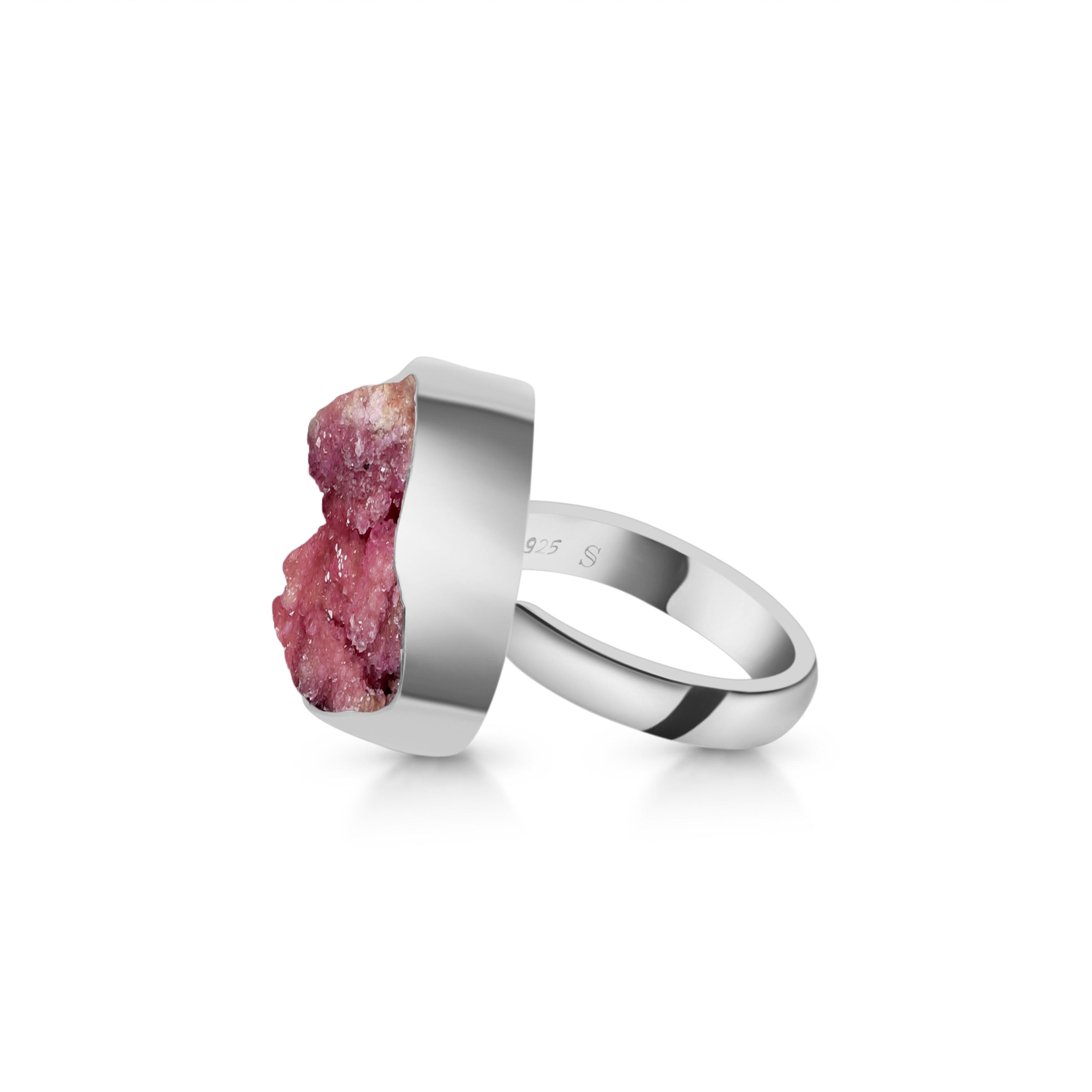 Cobalt Calcite  Adjustable Ring-(CBC-R-1)