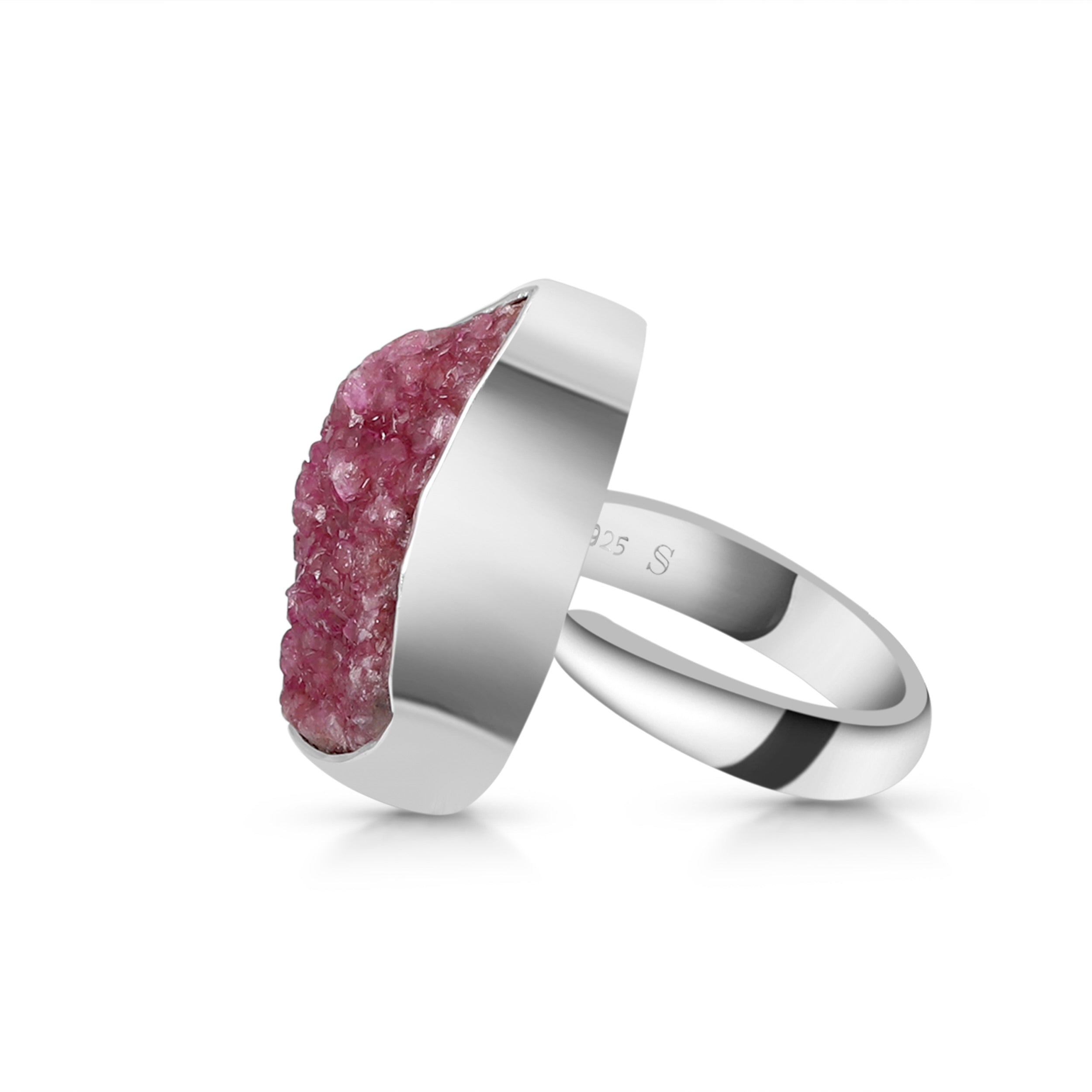 Cobalt Calcite Adjustable Ring-(CBC-R-10)