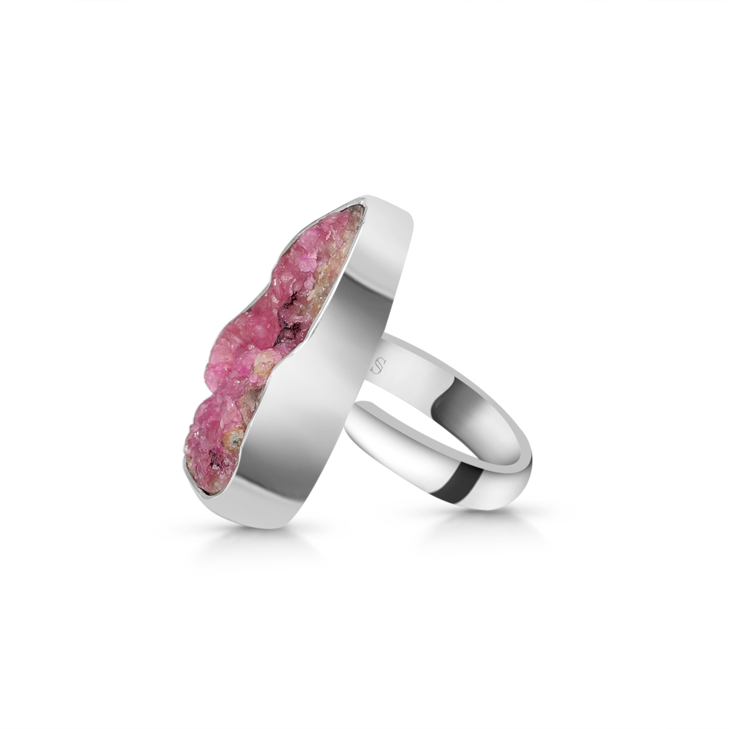 Cobalt Calcite Adjustable Ring-(CBC-R-14)