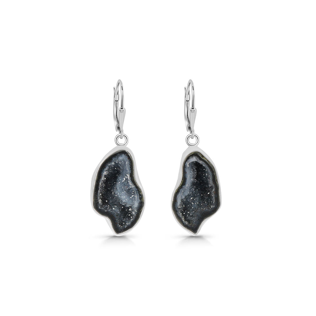 Coconut Geode Earring-(CCG-E-11.)