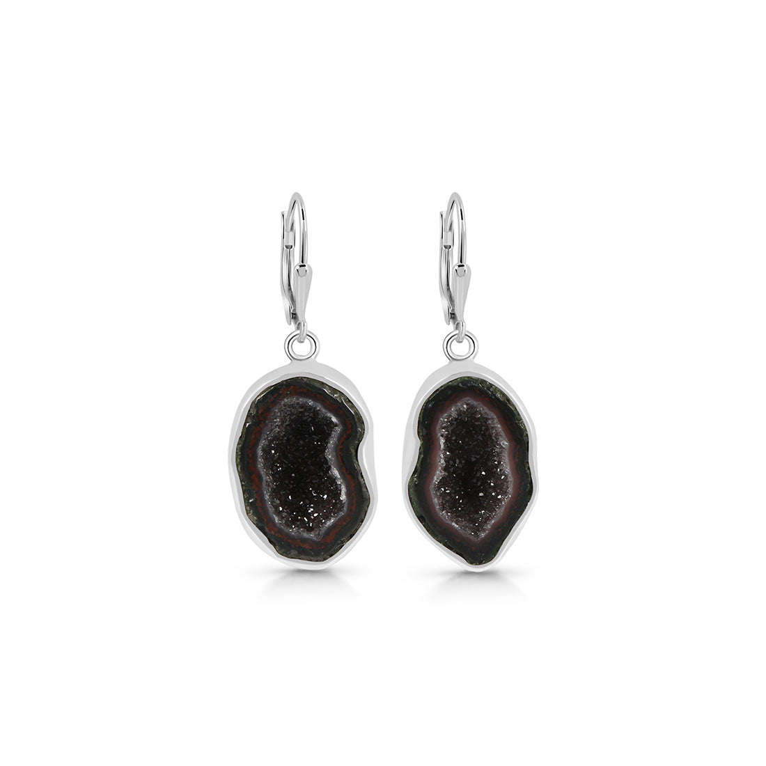 Coconut Geode Earring-(CCG-E-13.)