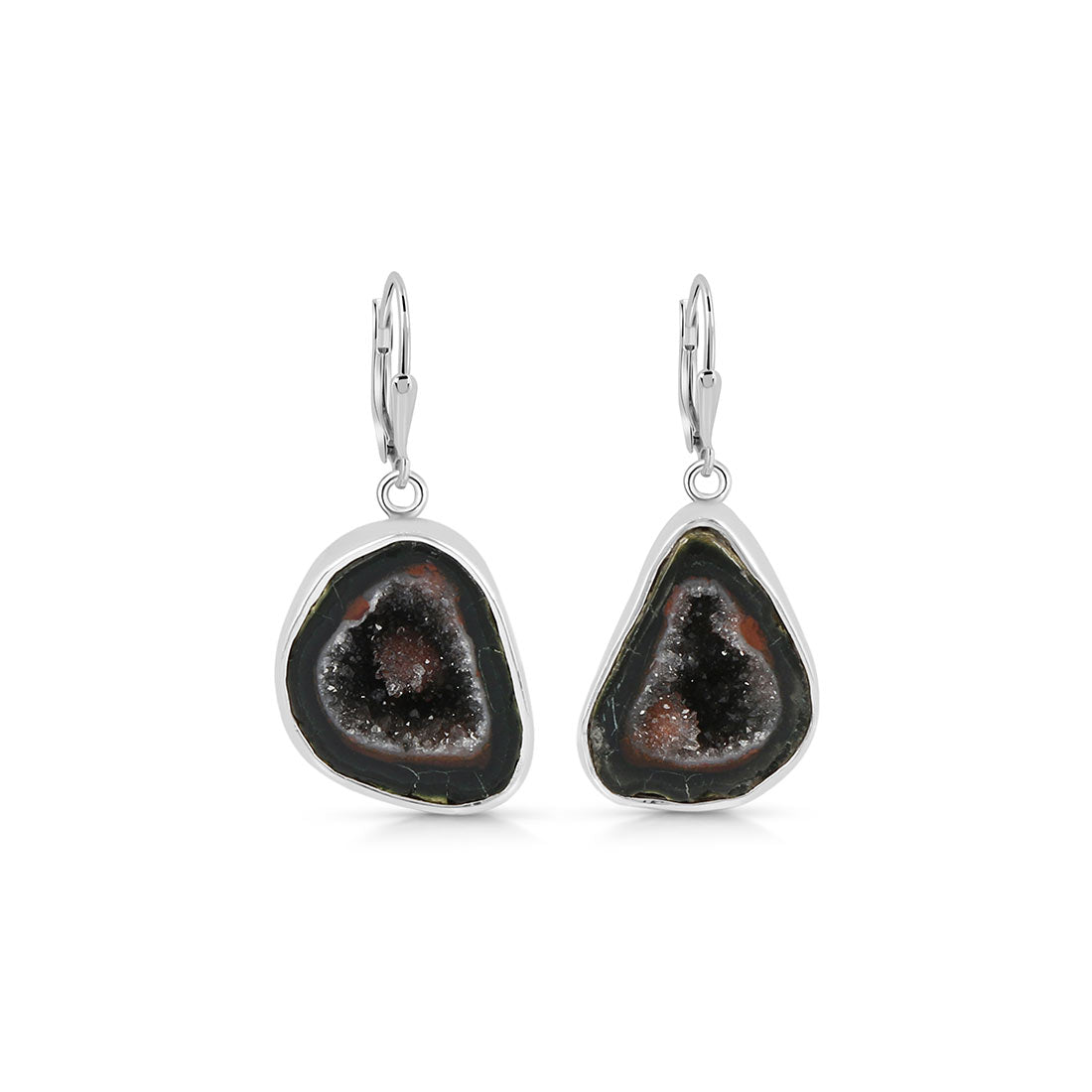 Coconut Geode Earring-(CCG-E-15.)