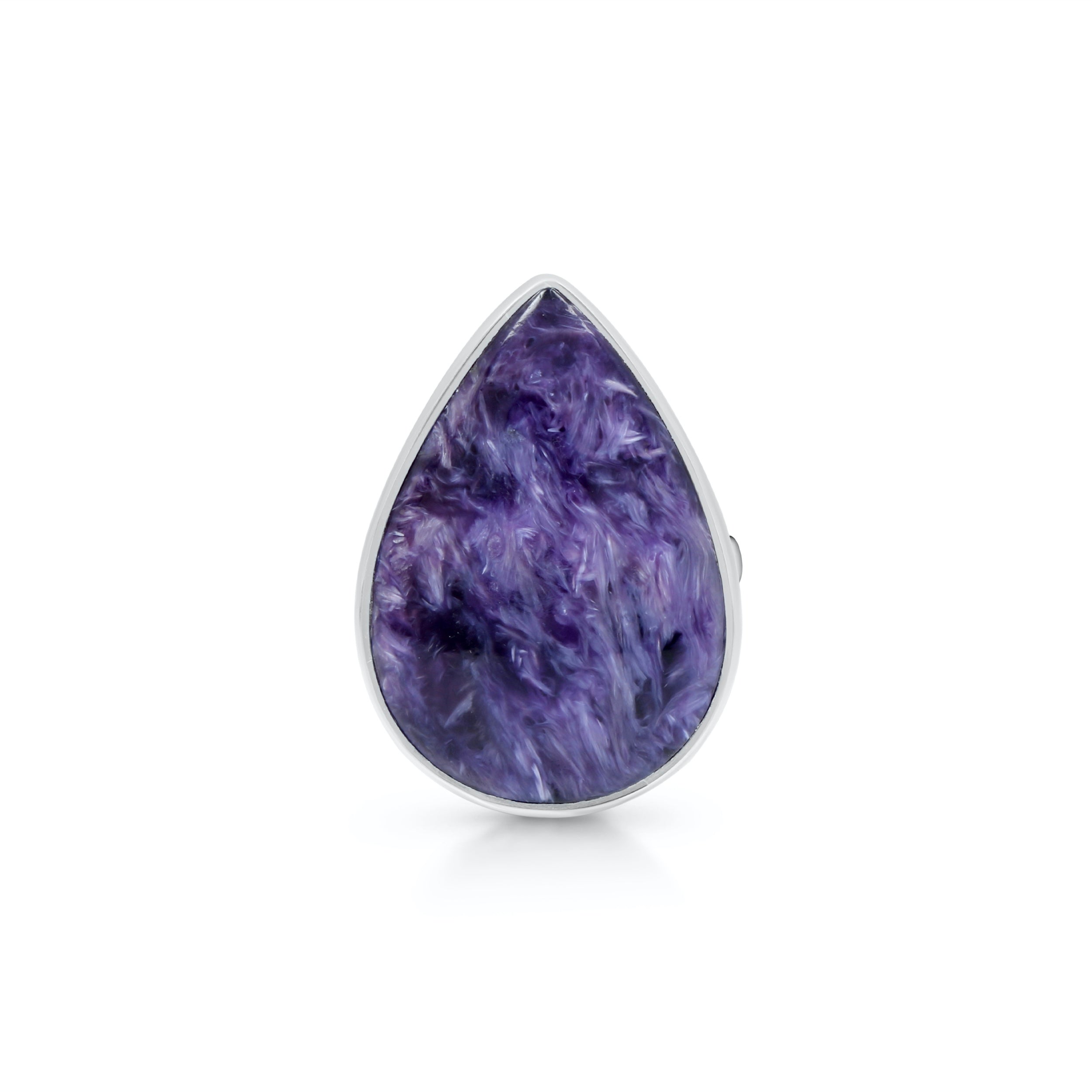 Charoite Adjustable Ring-(CHR-R-38)