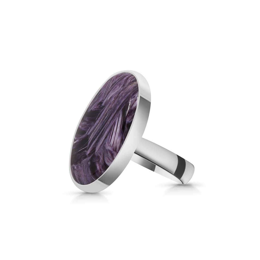 Charoite Adjustable Ring-(CHR-R-52.)