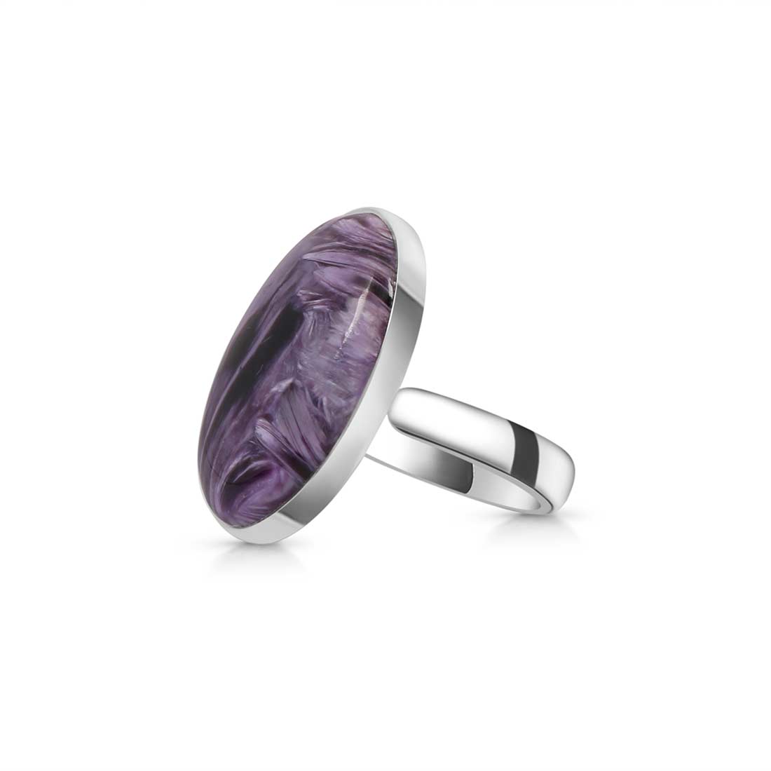 Charoite Adjustable Ring-(CHR-R-56.)