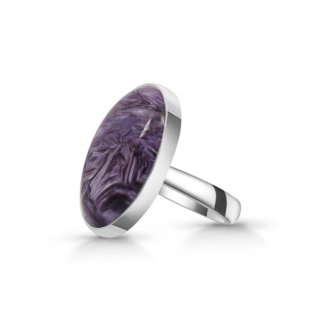 Charoite Adjustable Ring-(CHR-R-59.)