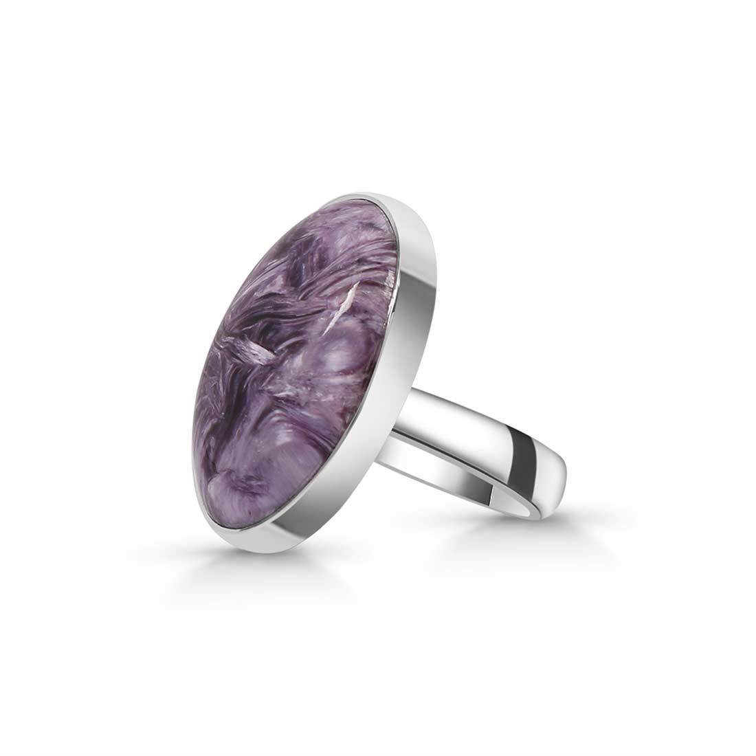 Charoite Adjustable Ring-(CHR-R-60.)