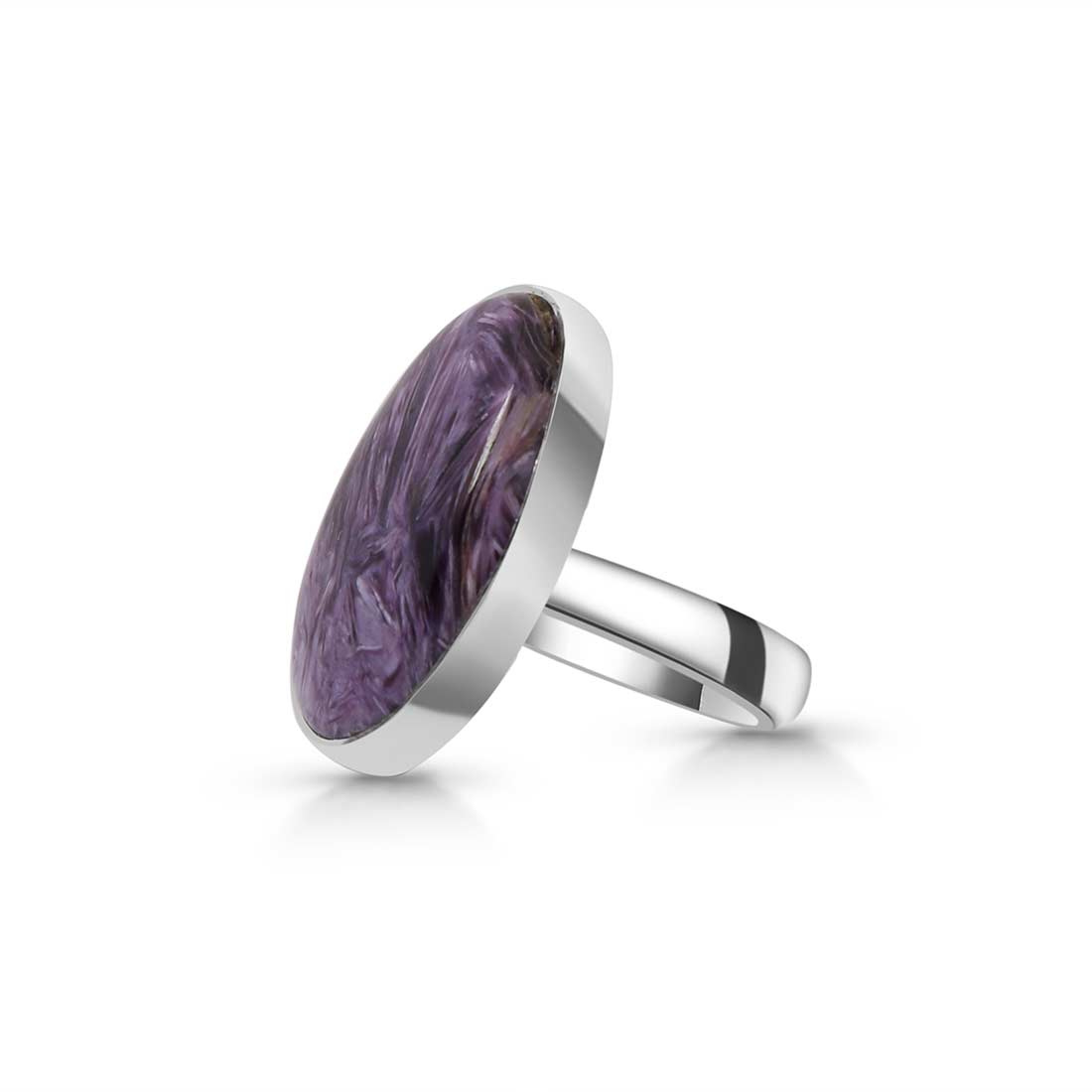 Charoite Adjustable Ring-(CHR-R-61.)