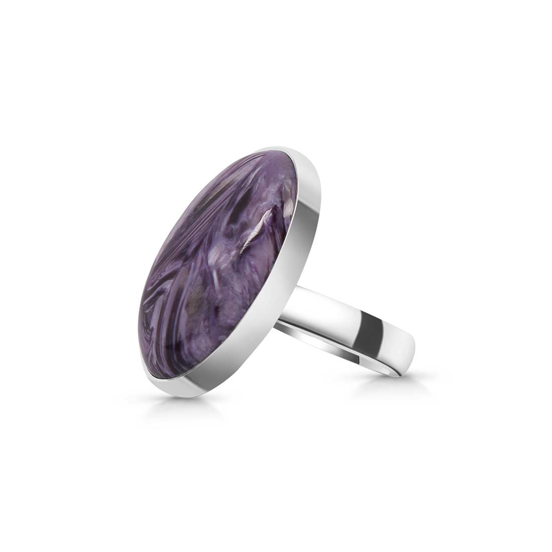 Charoite Adjustable Ring-(CHR-R-65.)