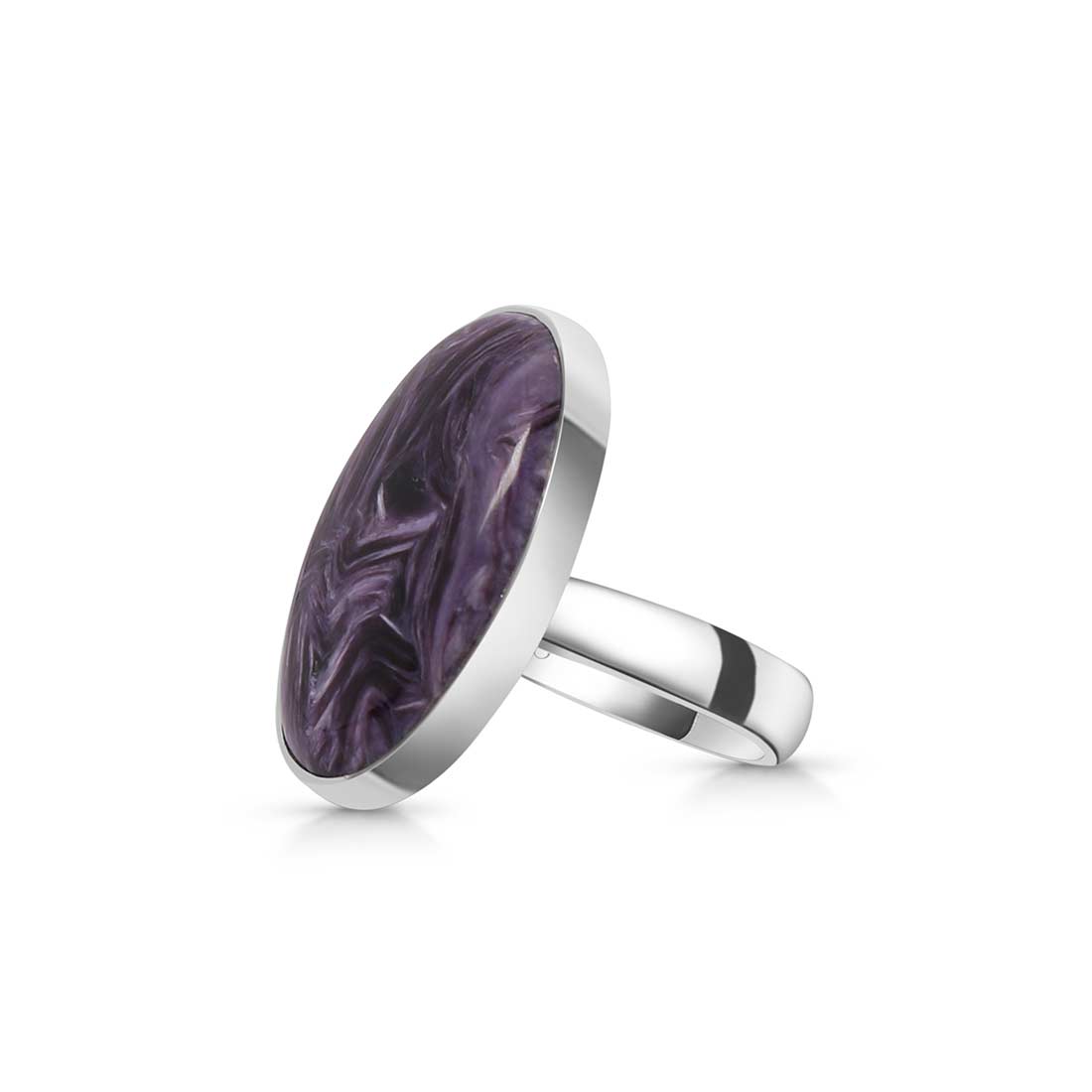 Charoite Adjustable Ring-(CHR-R-67.)