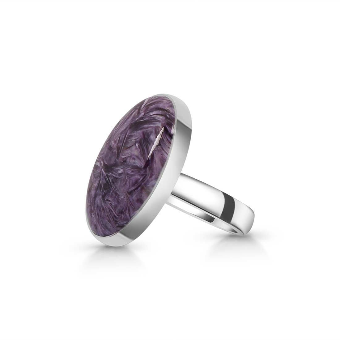 Charoite Adjustable Ring-(CHR-R-68.)