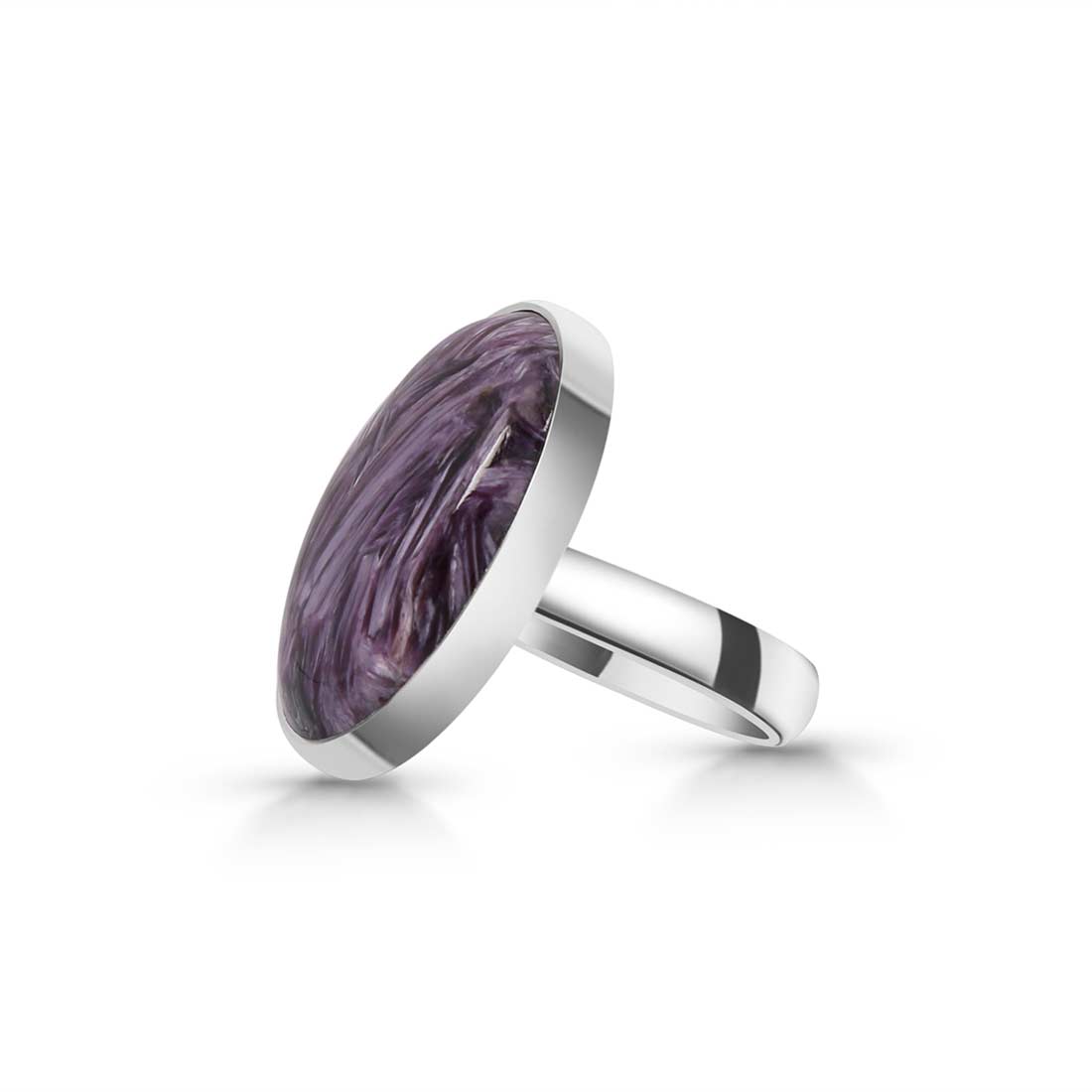 Charoite Adjustable Ring-(CHR-R-70.)