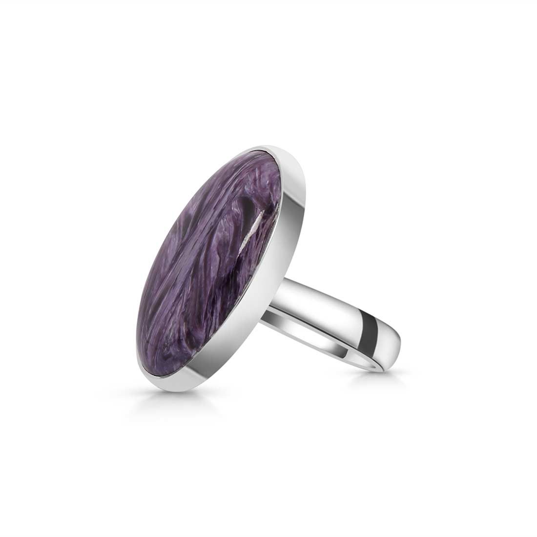 Charoite Adjustable Ring-(CHR-R-71.)