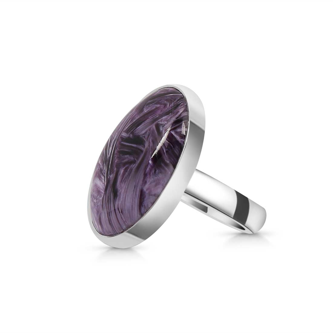 Charoite Adjustable Ring-(CHR-R-74.)