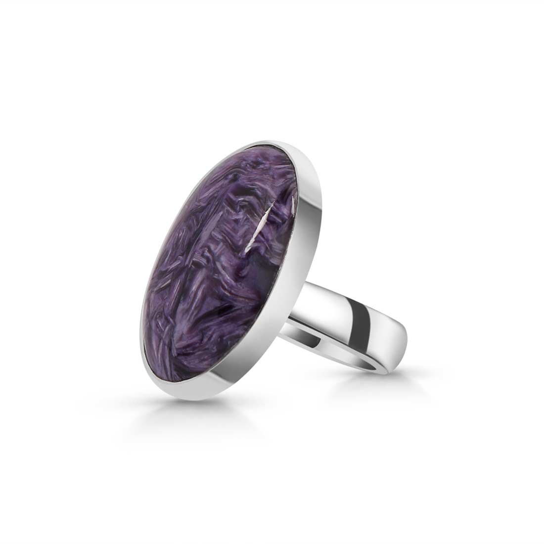 Charoite Adjustable Ring-(CHR-R-79.)