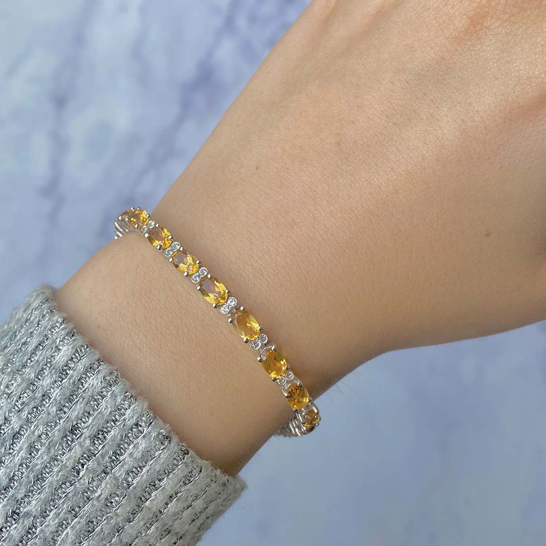 Citrine Bracelet-(CIT-SB-109.)