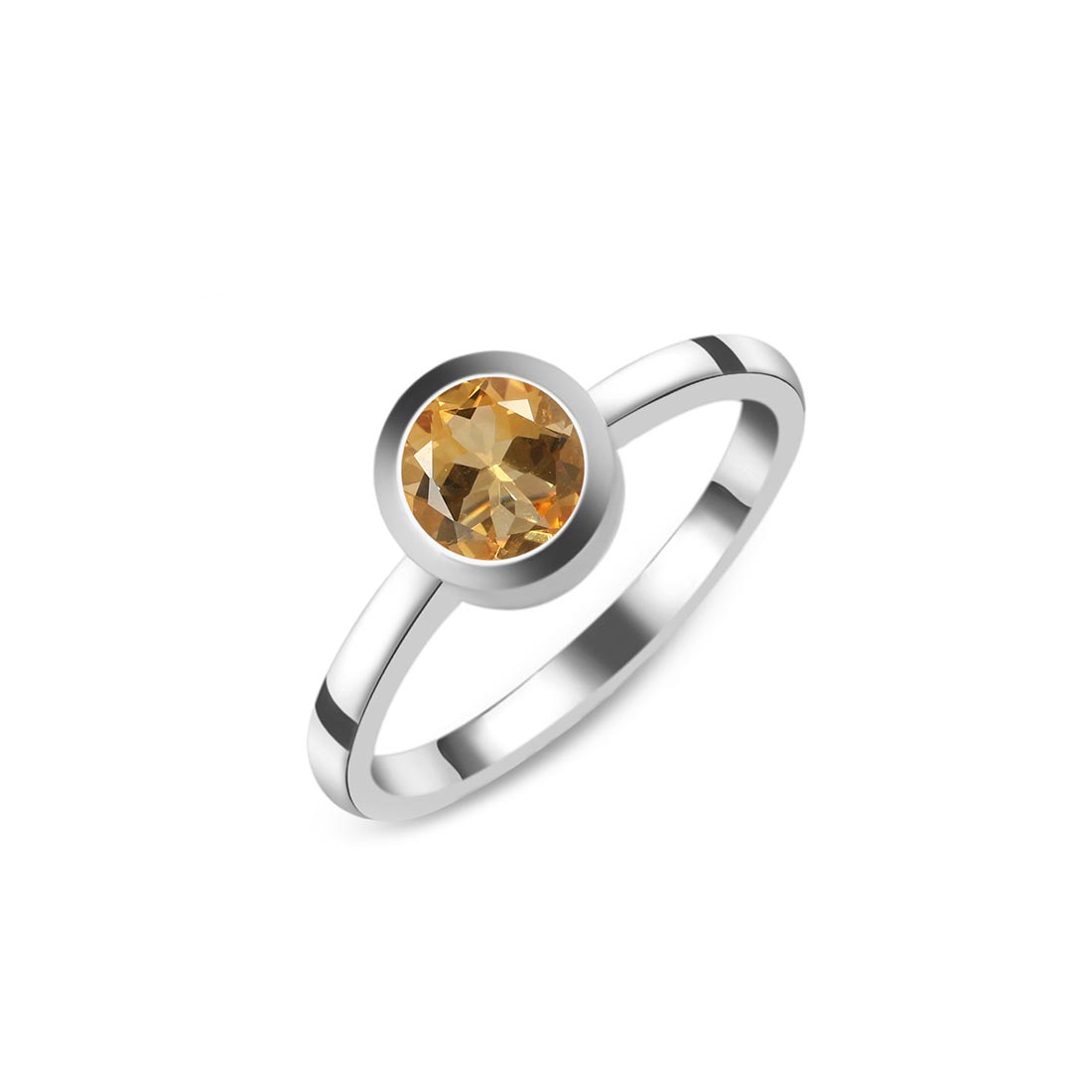 Citrine Ring-(CIT-SR-237.)