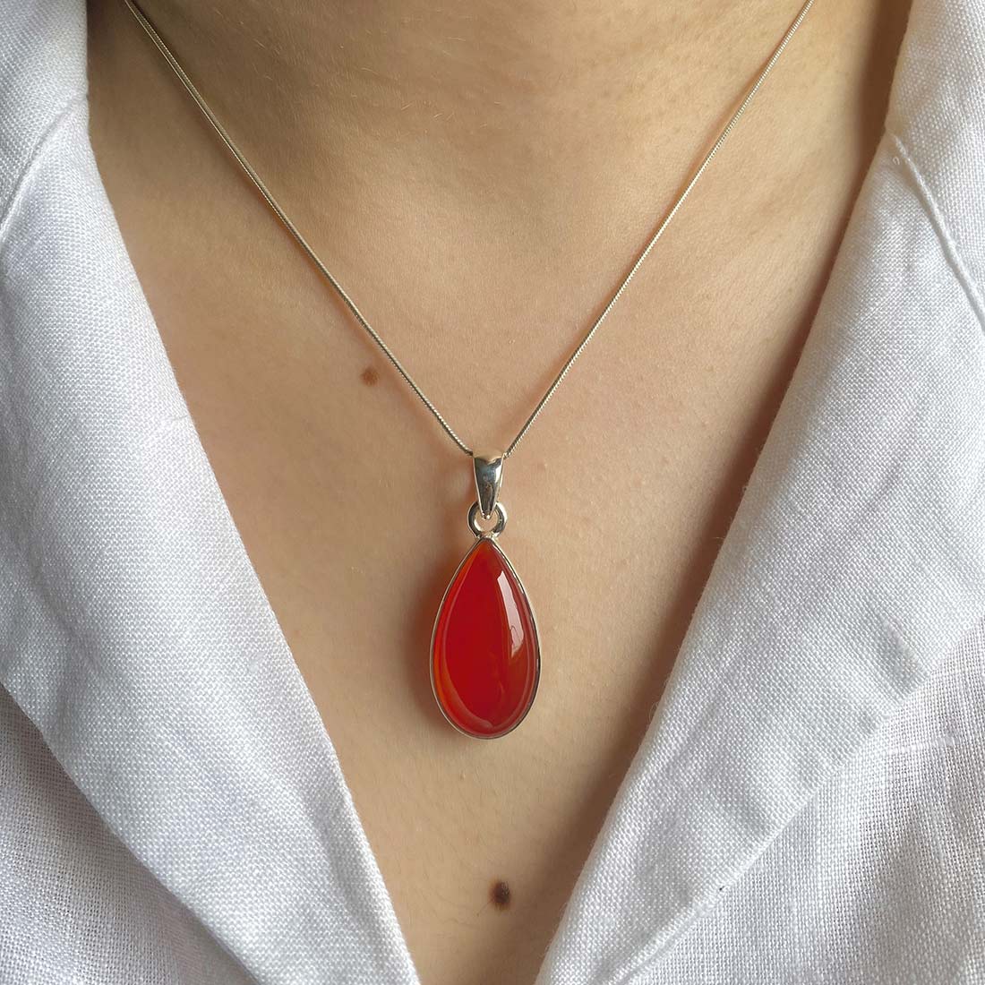 Carnelian Pendant-(CRL-P-10.)