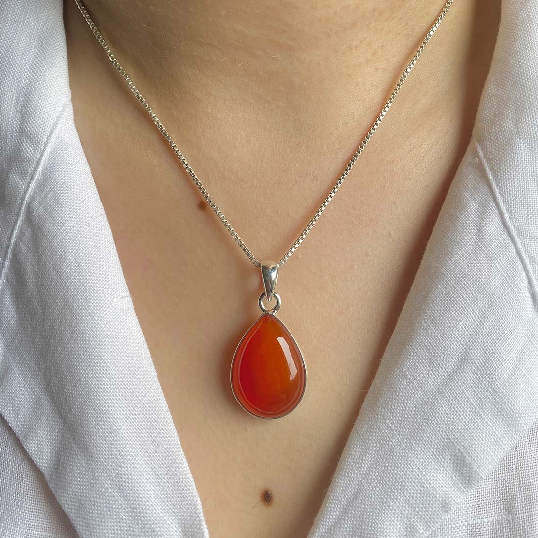 Carnelian Pendant-(CRL-P-12.)